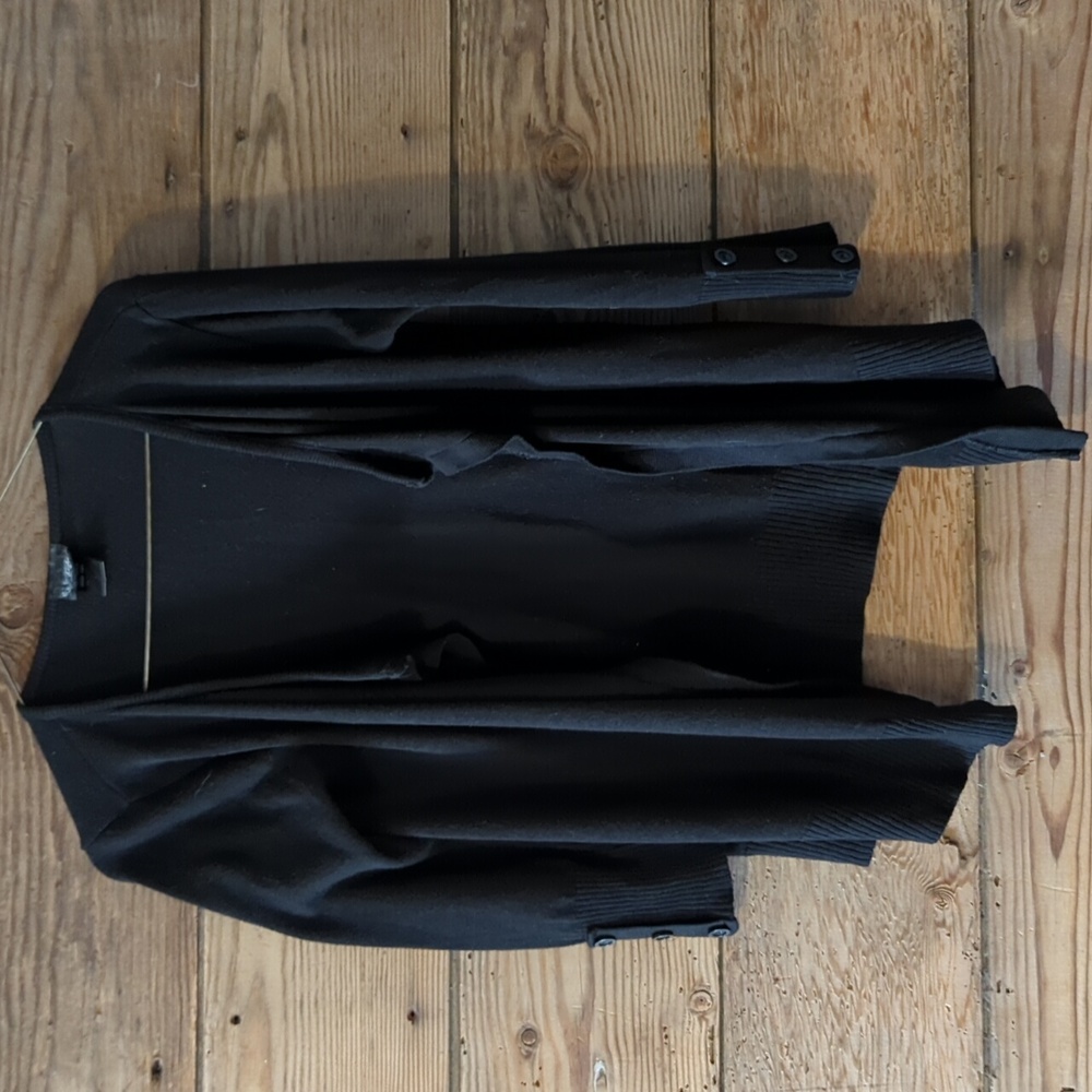 Black cardigan